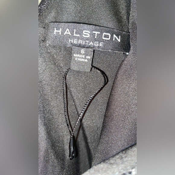 HALSTON HERITAGE Shimmer Floral Jacquard One-Shoulder Cocktail Dress - Picture 10 of 14